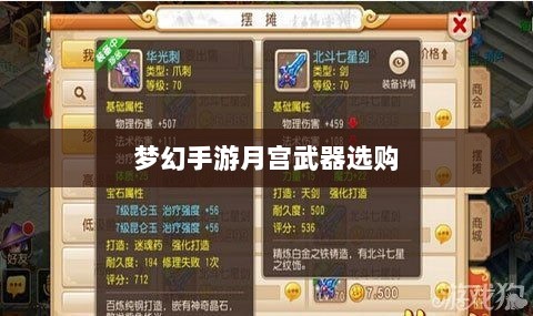梦幻手游月宫武器选购攻略-图1