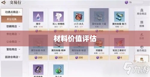 天谕手游材料选择指南,哪些材料更具价值?-图1 天谕手游材料选择指南,哪些材料更具价值?-图1