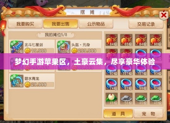 梦幻手游苹果区，土豪云集，尽享豪华体验-图1