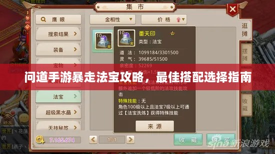 问道手游暴走法宝攻略，最佳搭配选择指南-图1