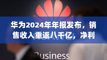 华为2024年年报发布，销售收入重返八千亿，净利润达六百二十六亿-图1