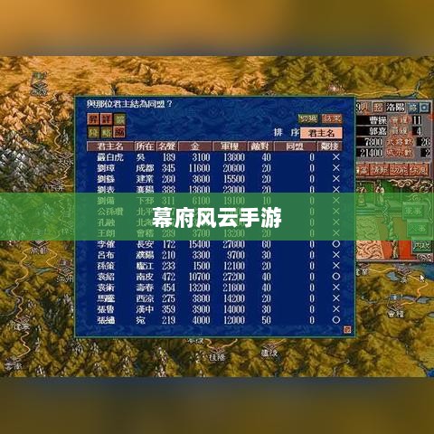 幕府风云手游，单机联机交织体验之旅-图1