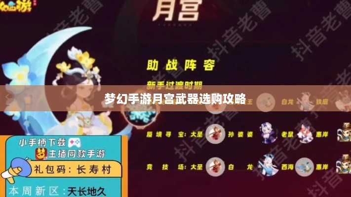 梦幻手游月宫武器选购攻略-图1 梦幻手游月宫武器选购攻略-图1