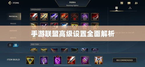 手游联盟高级设置全面解析-图1 手游联盟高级设置全面解析-图1