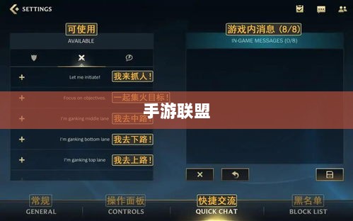 手游联盟高级设置探索，揭秘高级功能的秘密世界-图1