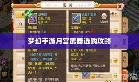 梦幻手游月宫武器选购攻略-图1 梦幻手游月宫武器选购攻略-图1