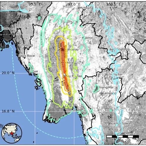 缅甸地震,不仅是7.9级灾难,还有超音速破坏的威力-图9 缅甸地震,不仅是7.9级灾难,还有超音速破坏的威力-图9