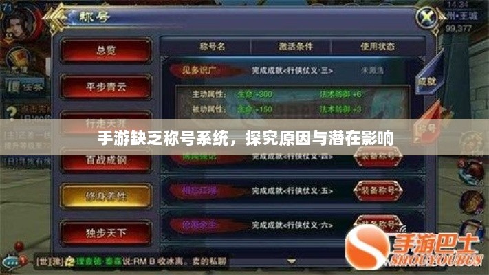 手游缺乏称号系统，探究原因与潜在影响-图1