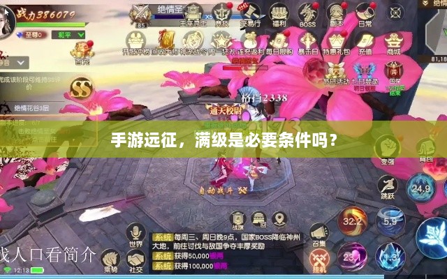 手游远征，满级是必要条件吗？-图1