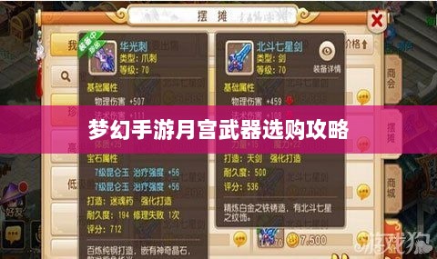 梦幻手游月宫武器选购攻略-图1
