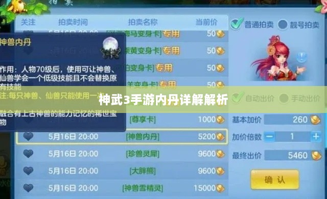 神武3手游内丹详解解析-图1 神武3手游内丹详解解析-图1