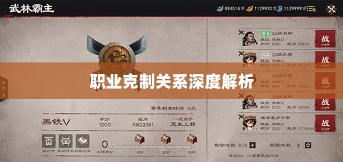 传奇手游职业克制关系深度解析-图1 传奇手游职业克制关系深度解析-图1