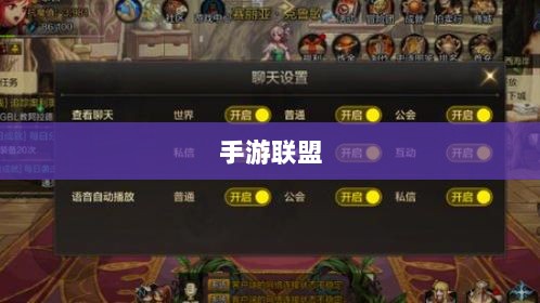 手游联盟高级设置指南，探索最佳游戏体验-图1