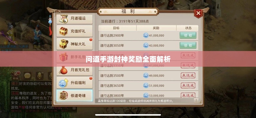 问道手游封神奖励全面解析-图1 问道手游封神奖励全面解析-图1