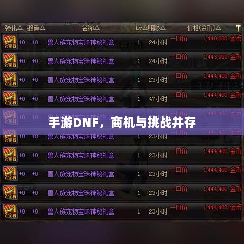 手游DNF，商机与挑战并存-图1