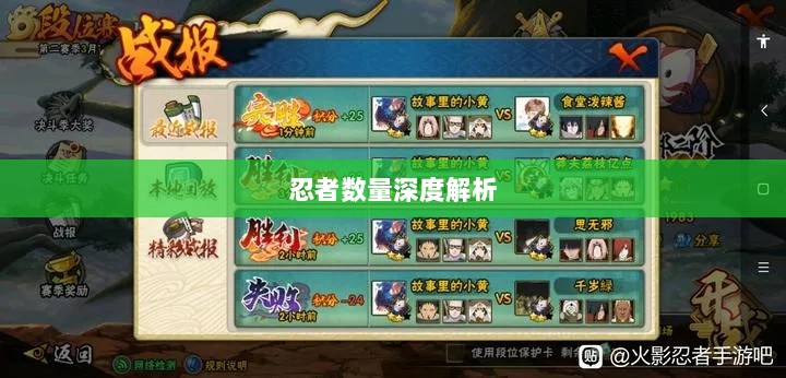 火影手游中忍者数量深度解析-图1