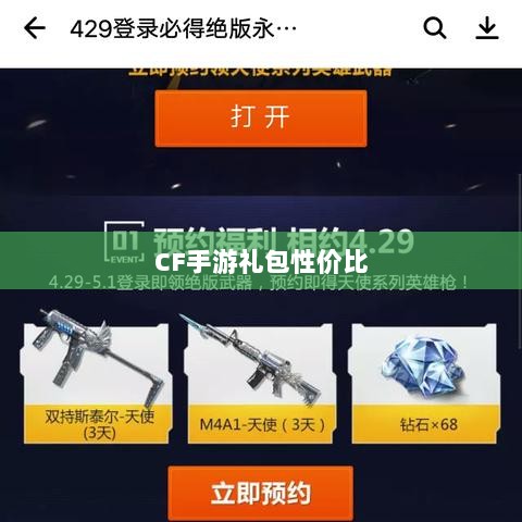 CF手游礼包性价比深度解析，价值与潜在收益探讨-图1