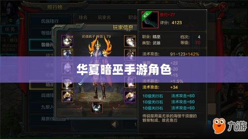 手游华夏暗巫实力深度解析，角色特点与游戏实力探讨-图1