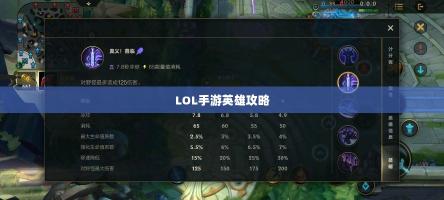 LOL手游英雄全攻略,角色特色一览-图1 LOL手游英雄全攻略,角色特色一览-图1