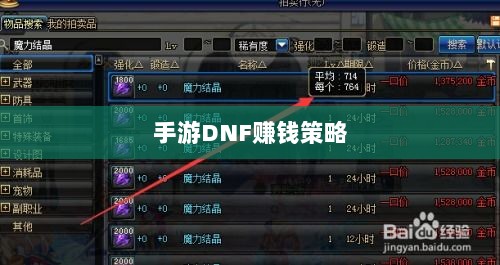 手游DNF的赚钱策略与攻略秘籍-图1 手游DNF的赚钱策略与攻略秘籍-图1