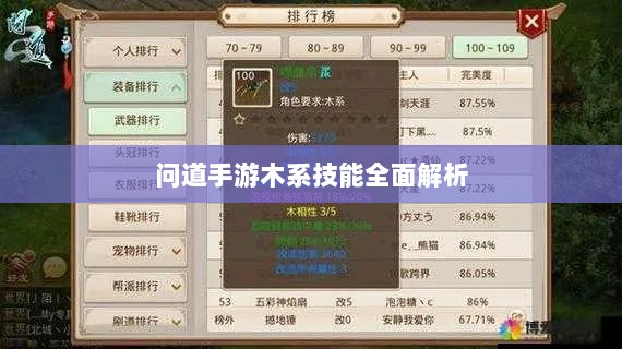 问道手游木系技能全面解析-图1 问道手游木系技能全面解析-图1