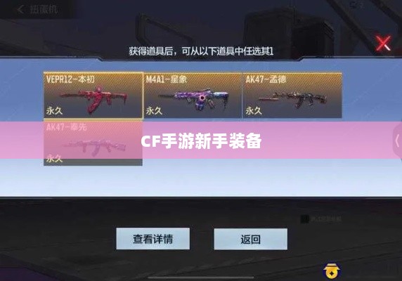 CF手游新手装备与道具购买指南-图1