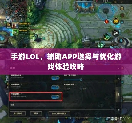 手游LOL,辅助APP选择与优化游戏体验攻略-图1 手游LOL,辅助APP选择与优化游戏体验攻略-图1