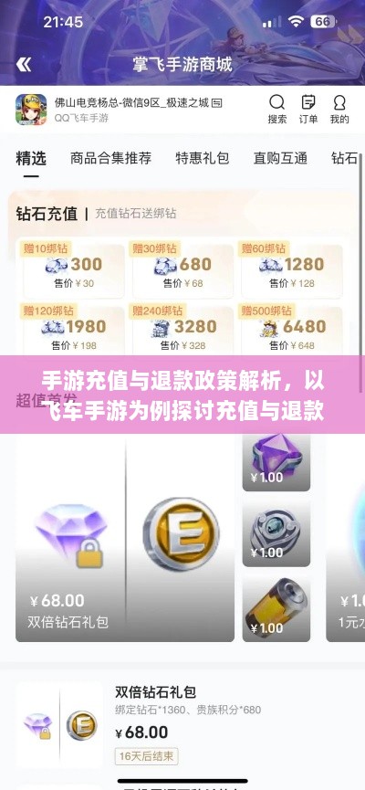 手游充值与退款政策解析,以飞车手游为例探讨充值与退款机制-图1 手游充值与退款政策解析,以飞车手游为例探讨充值与退款机制-图1