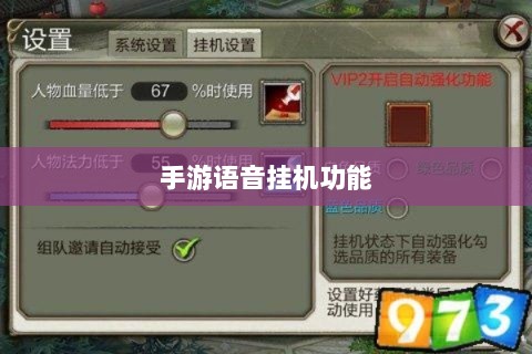 手游语音挂机功能深度探讨-图1 手游语音挂机功能深度探讨-图1