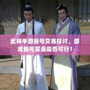 武林手游账号交易探讨，游戏账号买卖是否可行？-图1