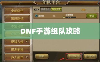 DNF手游混团攻略,如何轻松组队?-图1 DNF手游混团攻略,如何轻松组队?-图1