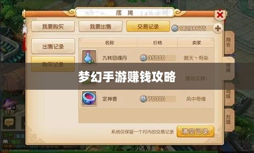 梦幻手游69级赚钱攻略详解-图1
