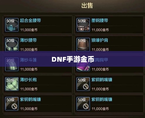 DNF手游金币囤积策略详解-图1 DNF手游金币囤积策略详解-图1