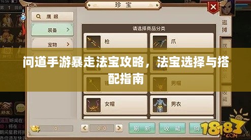 问道手游暴走法宝攻略，法宝选择与搭配指南-图1