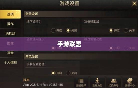 手游联盟高级设置指南，探索最佳游戏体验-图1