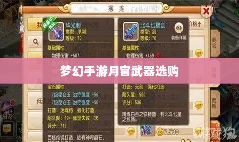 梦幻手游月宫武器选购攻略-图1 梦幻手游月宫武器选购攻略-图1