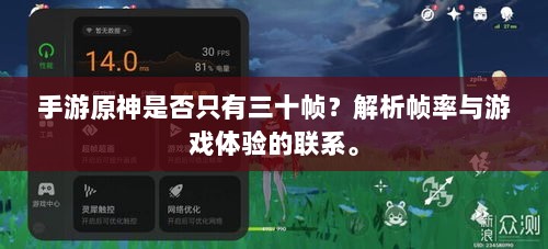 手游原神是否只有三十帧?解析帧率与游戏体验的联系。-图1 手游原神是否只有三十帧?解析帧率与游戏体验的联系。-图1