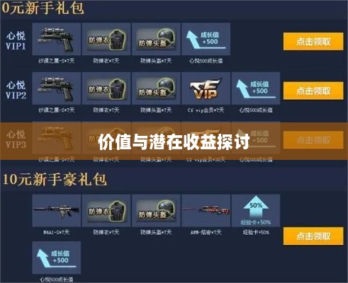 CF手游礼包性价比深度解析，价值与潜在收益探讨-图1