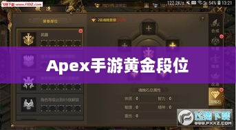 Apex手游黄金段位,征途中的探索与荣耀-图1 Apex手游黄金段位,征途中的探索与荣耀-图1