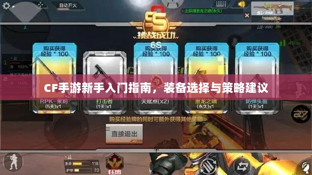 CF手游新手入门指南，装备选择与策略建议-图1