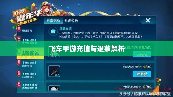 手游充值与退款解析,以飞车手游为例探讨充值与退款机制-图1 手游充值与退款解析,以飞车手游为例探讨充值与退款机制-图1