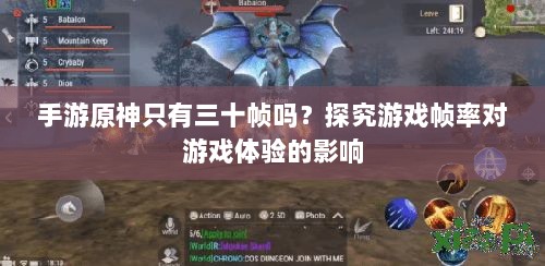手游原神只有三十帧吗?探究游戏帧率对游戏体验的影响-图1 手游原神只有三十帧吗?探究游戏帧率对游戏体验的影响-图1