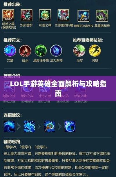 LOL手游英雄全面解析与攻略指南-图1 LOL手游英雄全面解析与攻略指南-图1