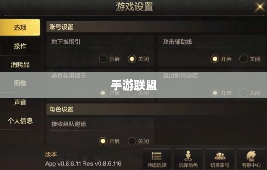 手游联盟高级设置指南，探索最佳游戏体验-图1