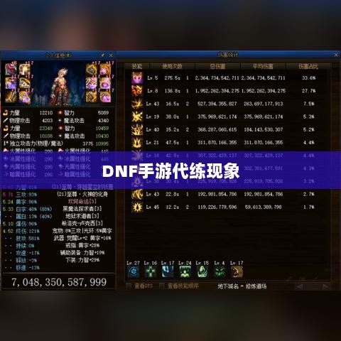 DNF手游的代练现象解析,可行性探讨与游戏环境考量-图1 DNF手游的代练现象解析,可行性探讨与游戏环境考量-图1