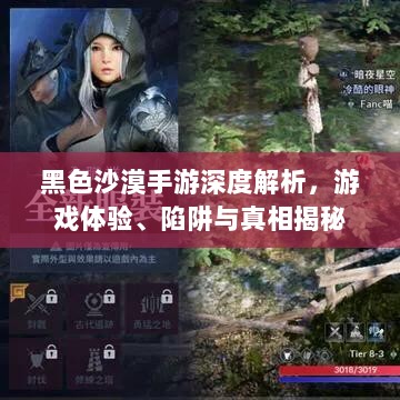 黑色沙漠手游深度解析，游戏体验、陷阱与真相揭秘-图1