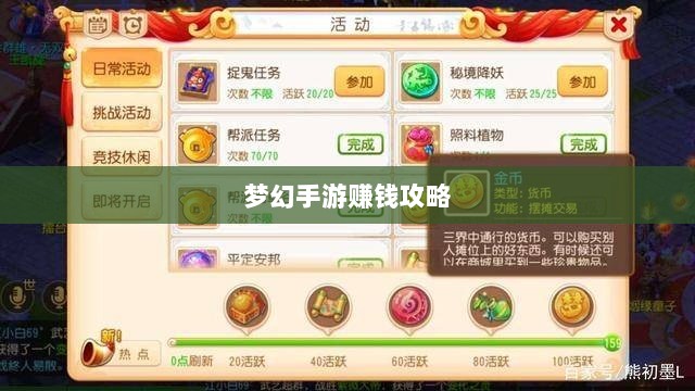 梦幻手游69级赚钱攻略,玩转游戏经济,轻松实现丰厚收益!-图1 梦幻手游69级赚钱攻略,玩转游戏经济,轻松实现丰厚收益!-图1