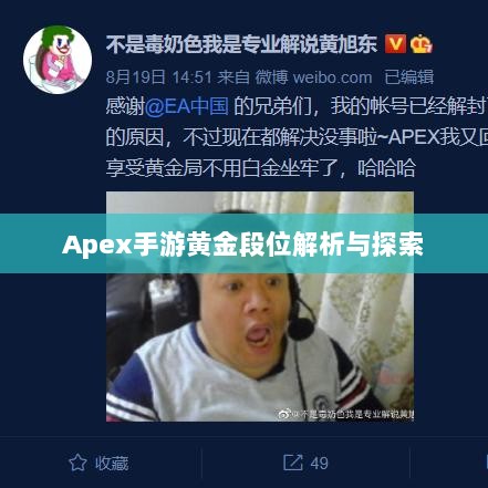 Apex手游黄金段位解析与探索-图1 Apex手游黄金段位解析与探索-图1