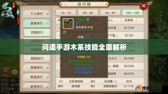 问道手游木系技能全面解析-图1 问道手游木系技能全面解析-图1