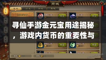 寻仙手游金元宝用途揭秘，游戏内货币的重要性与运用-图1